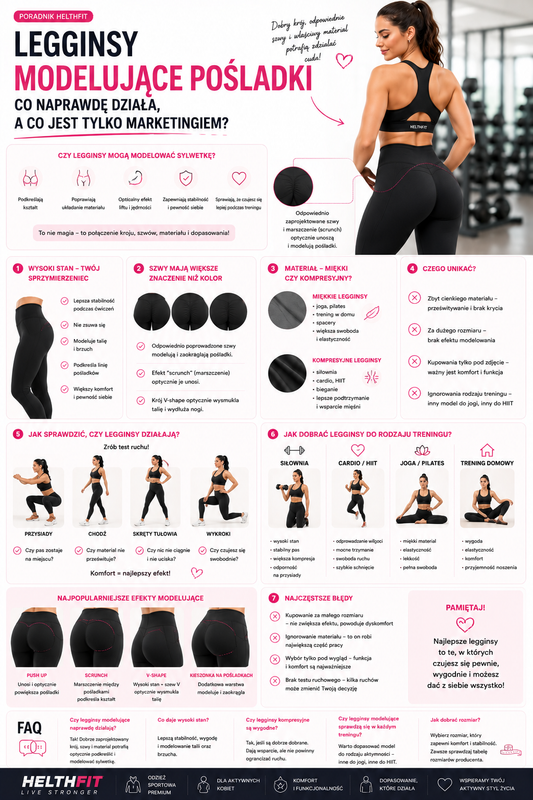 Legginsy modelujące pośladki – co naprawdę działa, a co jest tylko marketingiem?