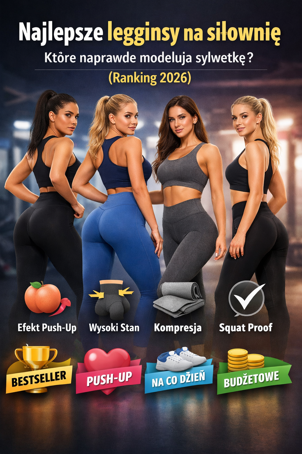 Najlepsze legginsy na siłownię – które naprawdę modelują sylwetkę? (Ranking 2026)