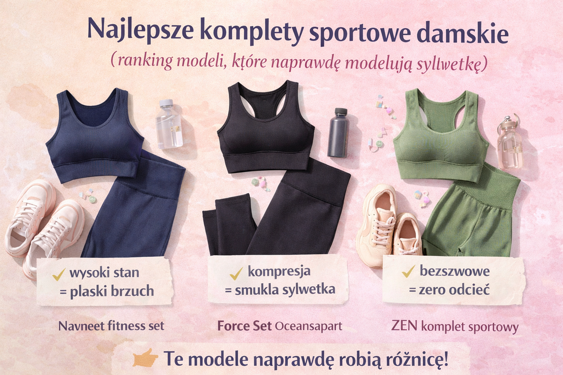 Najlepsze komplety sportowe damskie (ranking modeli, które naprawdę modelują sylwetkę)