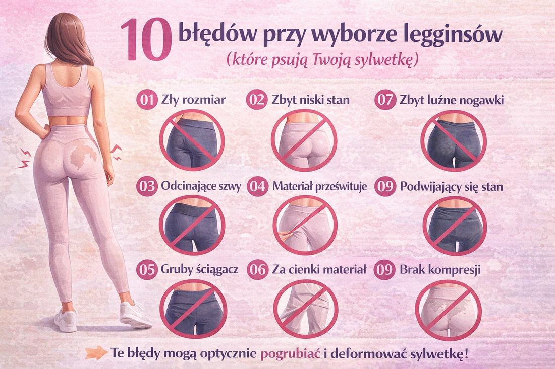 10 błędów przy wyborze legginsów (które psują Twoją sylwetkę)