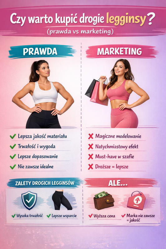 Czy warto kupić drogie legginsy? (prawda vs marketing)