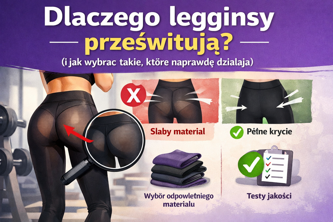 Dlaczego legginsy prześwitują? (i jak wybrać takie, które naprawdę działają)