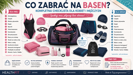 Co zabrać na basen? Kompletna checklista dla kobiet i mężczyzn – 15 rzeczy, o których łatwo zapomnieć