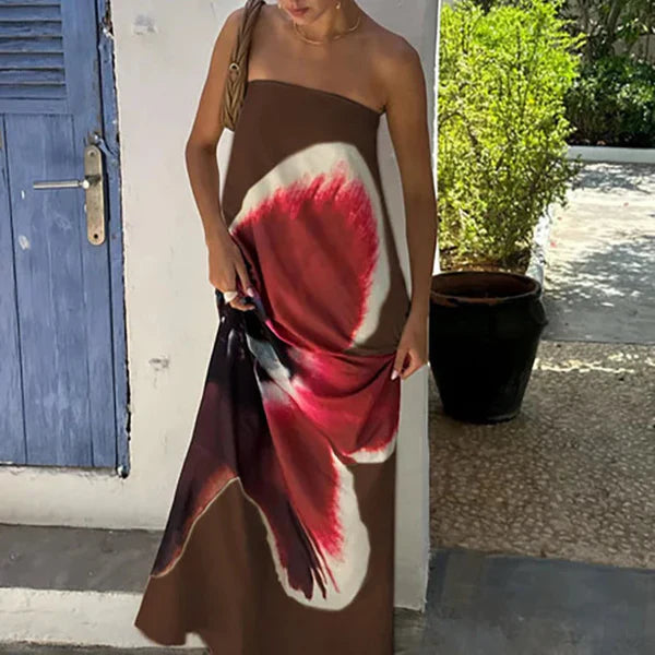 Sukienka na plażę bez ramiączek