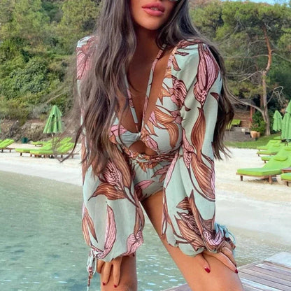 Jednoczęściowy kostium kąpielowy w stylu boho Fobos-helthfit.pl