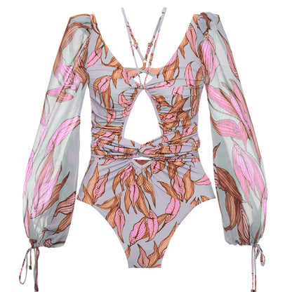 Jednoczęściowy kostium kąpielowy w stylu boho Fobos-helthfit.pl