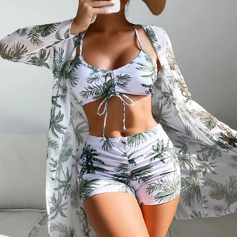 Dwuczęściowy kostium kąpielowy z kimonem w zestawie Keto-helthfit.pl