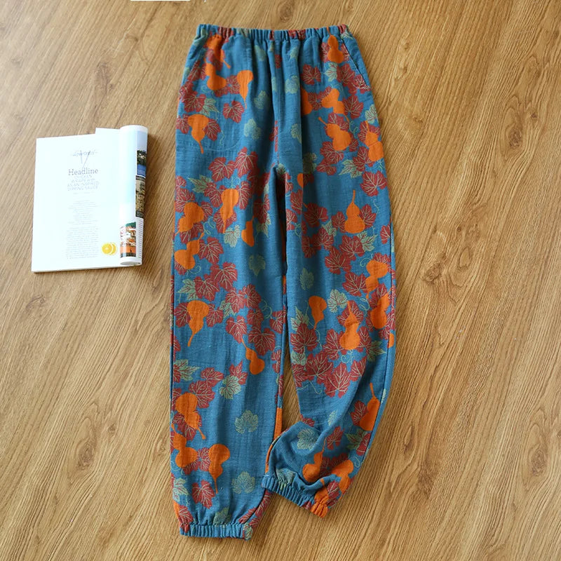 Bawełniane spodnie piżamowe Higieja-helthfit.pl