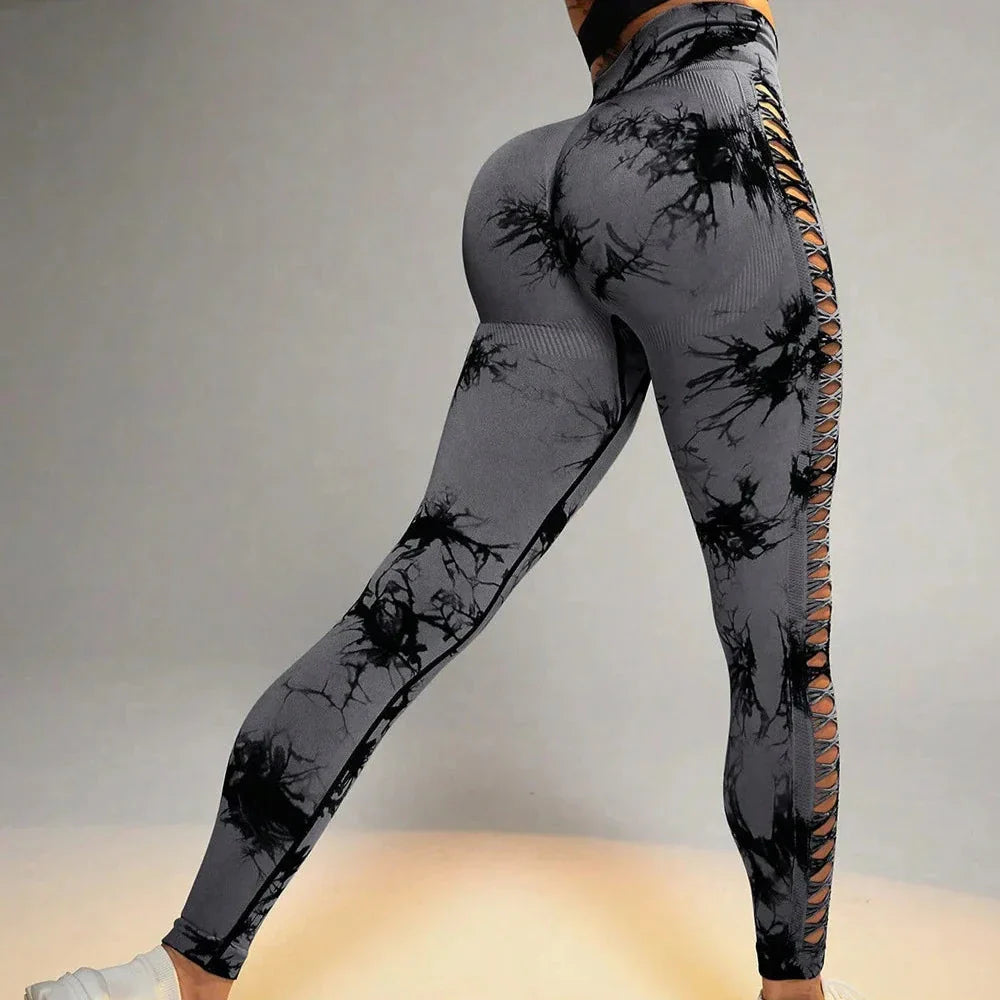 Legginsy PushUp z motywem Tie Dye Pan