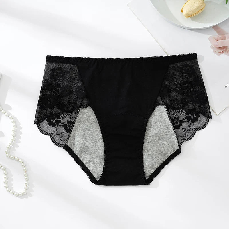 Figi menstruacyjne z koronką Nemezis-helthfit.pl