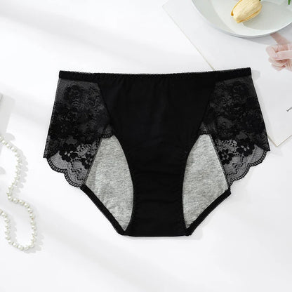 Figi menstruacyjne z koronką Nemezis-helthfit.pl