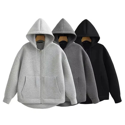 Ciepła bluza oversize z kapturem Demeter