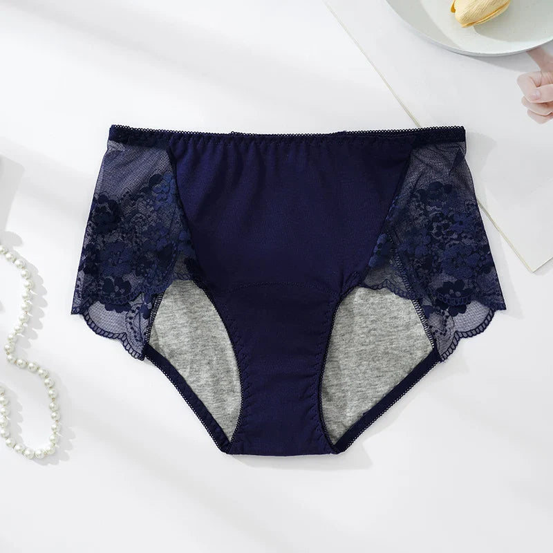 Figi menstruacyjne z koronką Nemezis-helthfit.pl