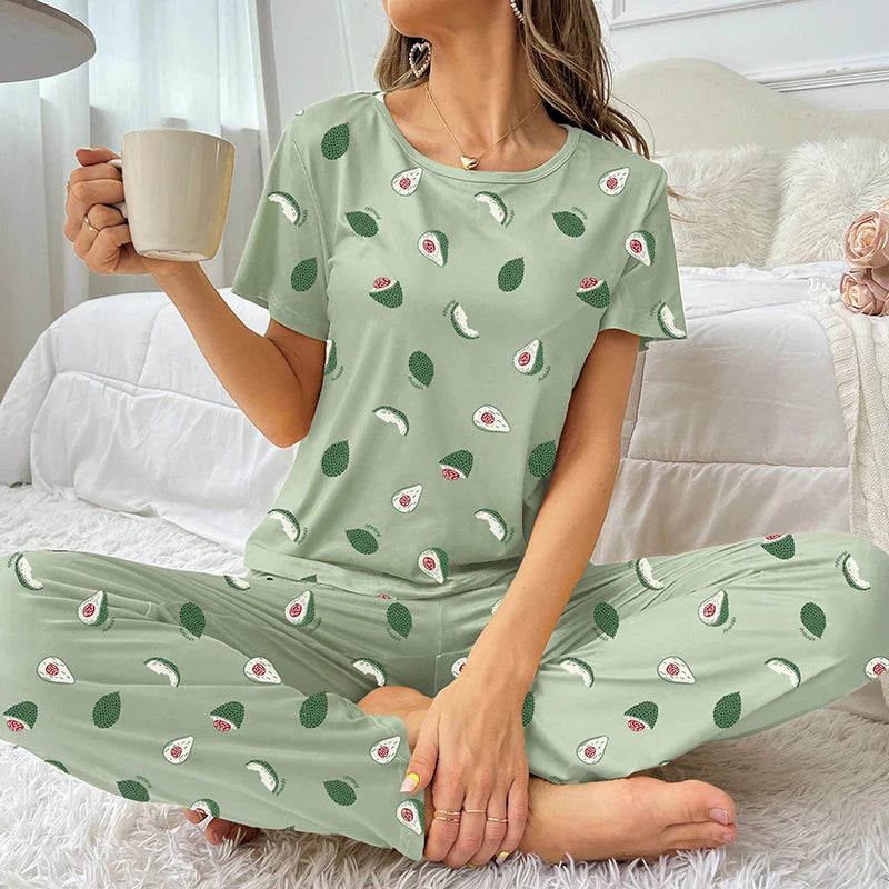 Piżama w awokado Artemida-helthfit.pl