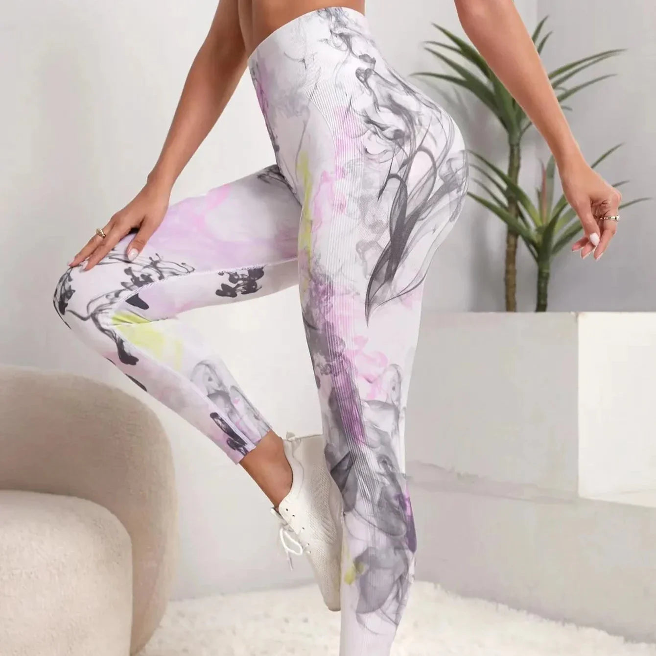 Legginsy z efektem Tie Dye i PushUP Dionizos-helthfit.pl