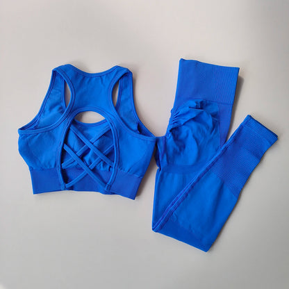 Komplet sportowy top + legginsy pushup Boreasz-helthfit.pl