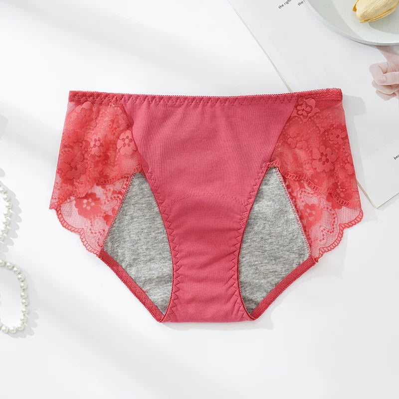 Figi menstruacyjne z koronką Nemezis-helthfit.pl