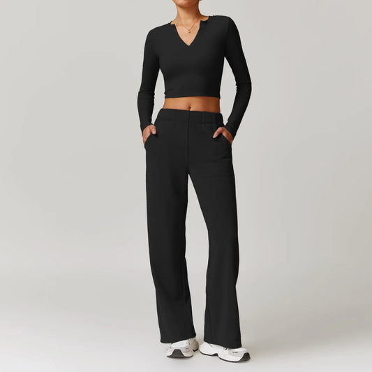 Luźny dres z obcisłą górą Hestia-helthfit.pl