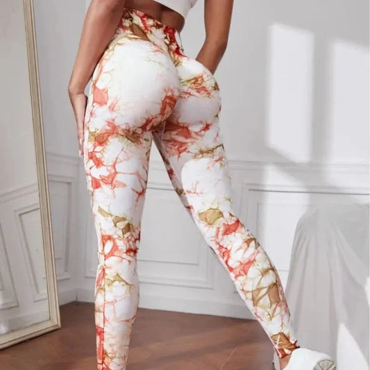 Legginsy z efektem Tie Dye i PushUP Hebe-helthfit.pl