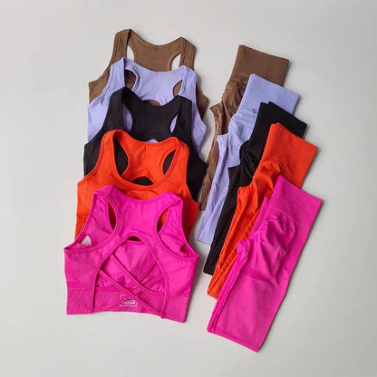 Komplet sportowy top + legginsy pushup Boreasz-helthfit.pl