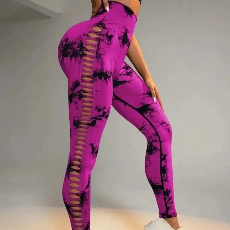 Legginsy PushUp z motywem Tie Dye Pan