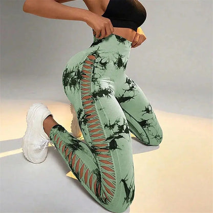 Legginsy PushUp z motywem Tie Dye Pan