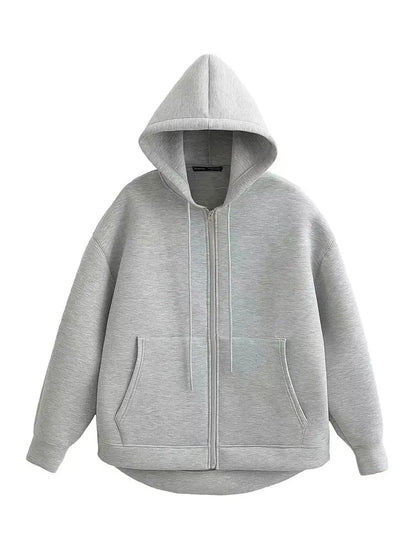 Ciepła bluza oversize z kapturem Demeter