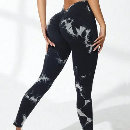 Legginsy z efektem Tie Dye Hymenajos-helthfit.pl