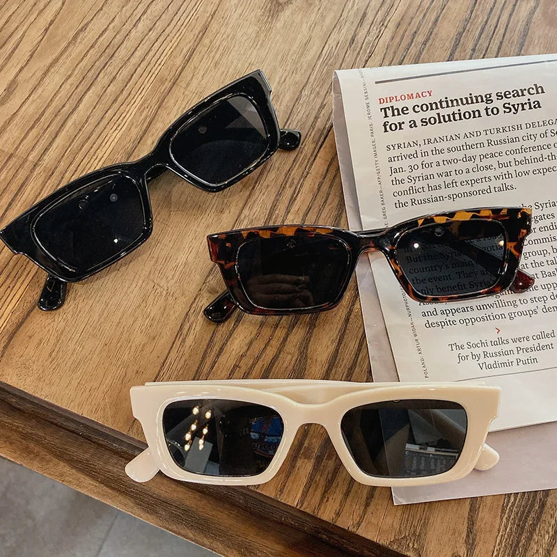 Prostokątne okulary przeciwsłoneczne retro Priap-helthfit.pl