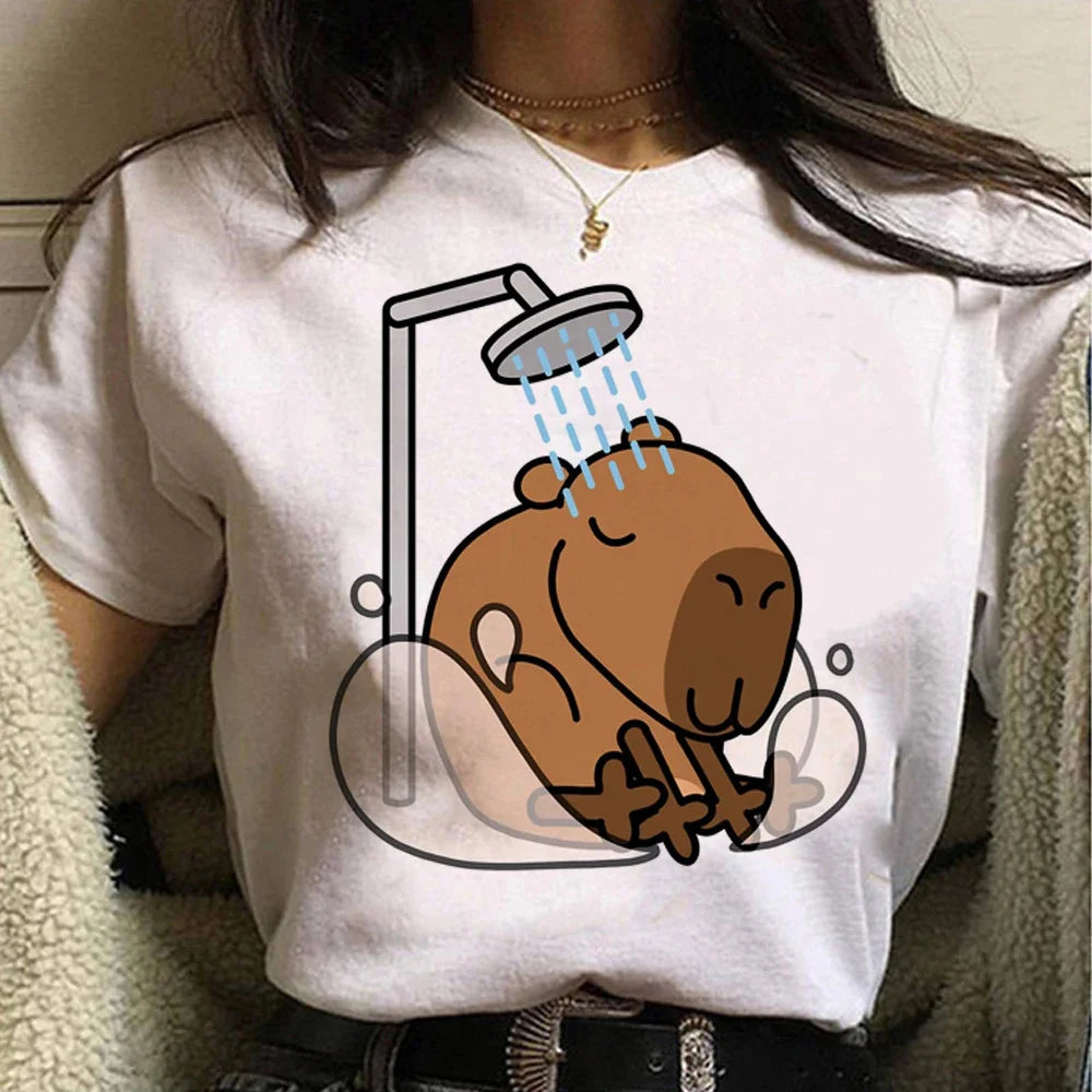T-shirt z kapibarą Higieja-helthfit.pl