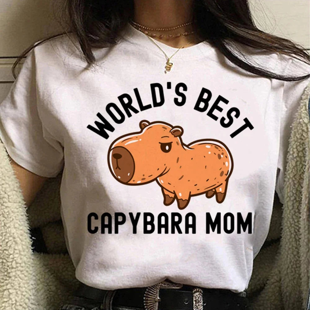 T-shirt z kapibarą Higieja-helthfit.pl