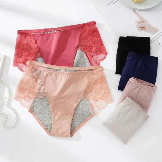 Figi menstruacyjne z koronką Nemezis-helthfit.pl