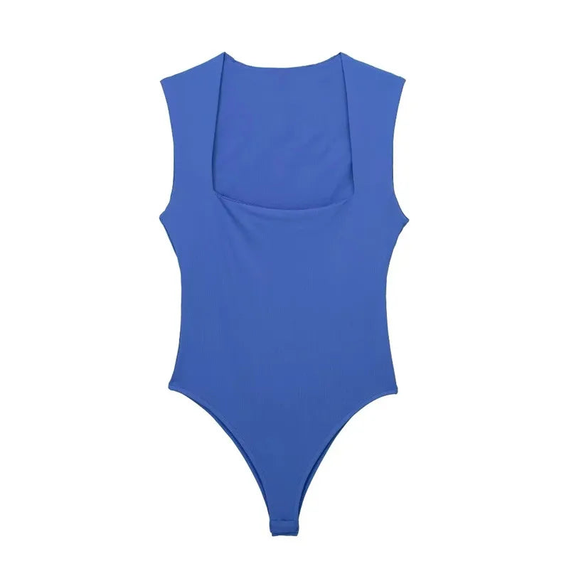 Eleganckie body z kwadratowym dekoltem Karmanor-helthfit.pl
