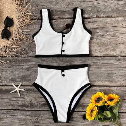 Dwuczęściowy strój kąpielowy w stylu retro Tryton-helthfit.pl