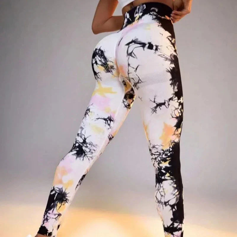 Legginsy z efektem Tie Dye i PushUP Hekate-helthfit.pl